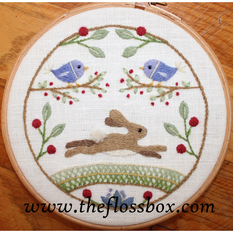 The Hare Crewel Embroidery Kit - The Floss Box